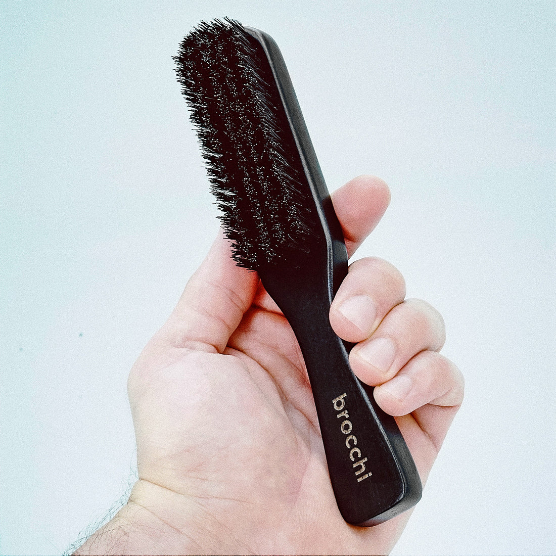 Boar Bristle Polishing Paddle Brush