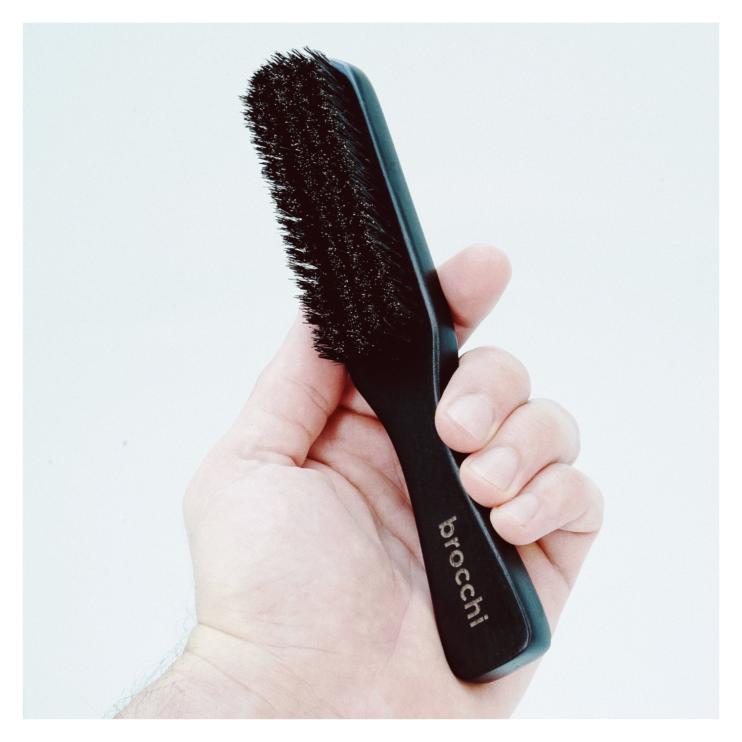 Boar Bristle Polishing Paddle Brush