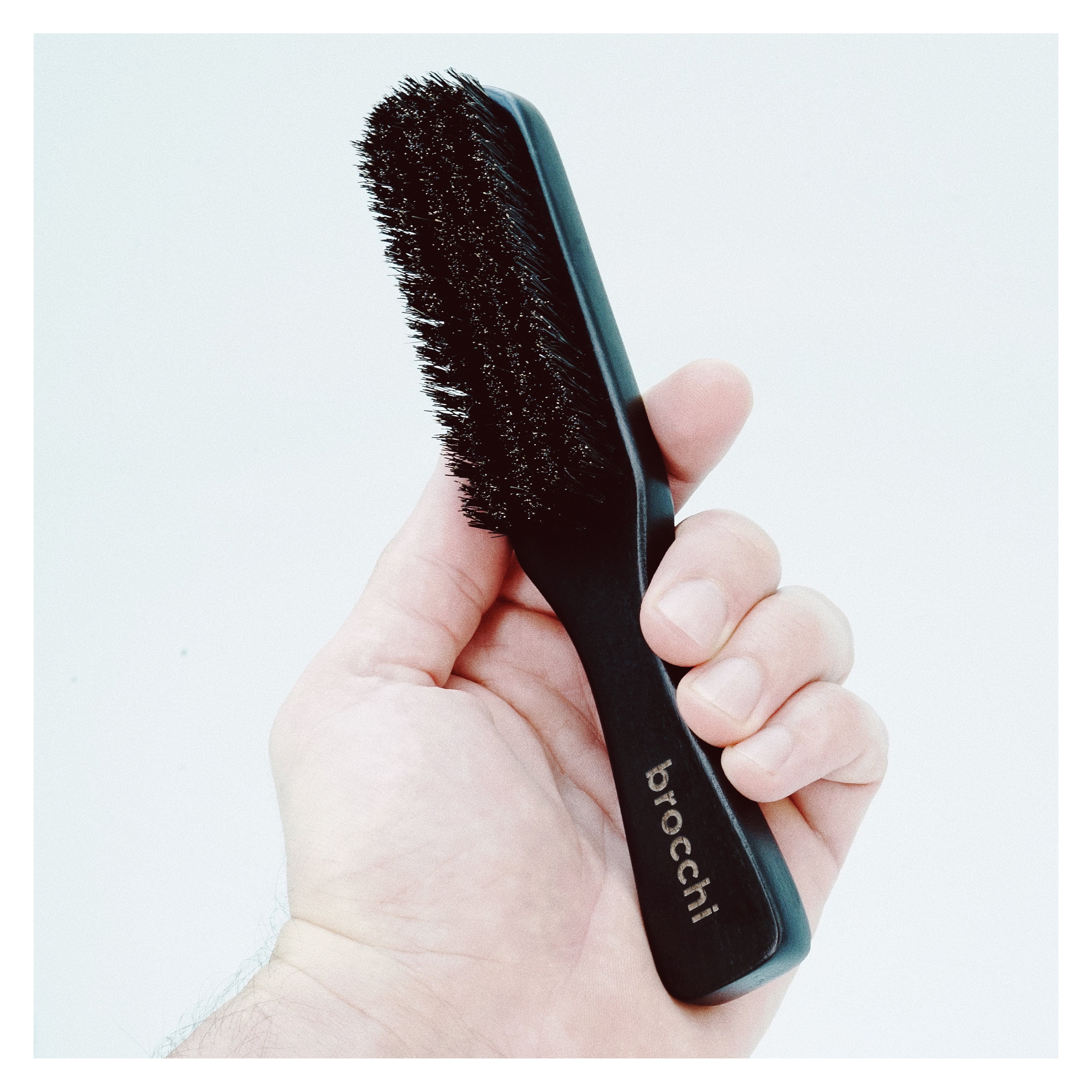 Boar Bristle Polishing Paddle Brush