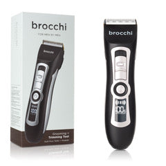 Digital Trimmer, Face Wash, Shave Lotion & Travel Bag Gift Set