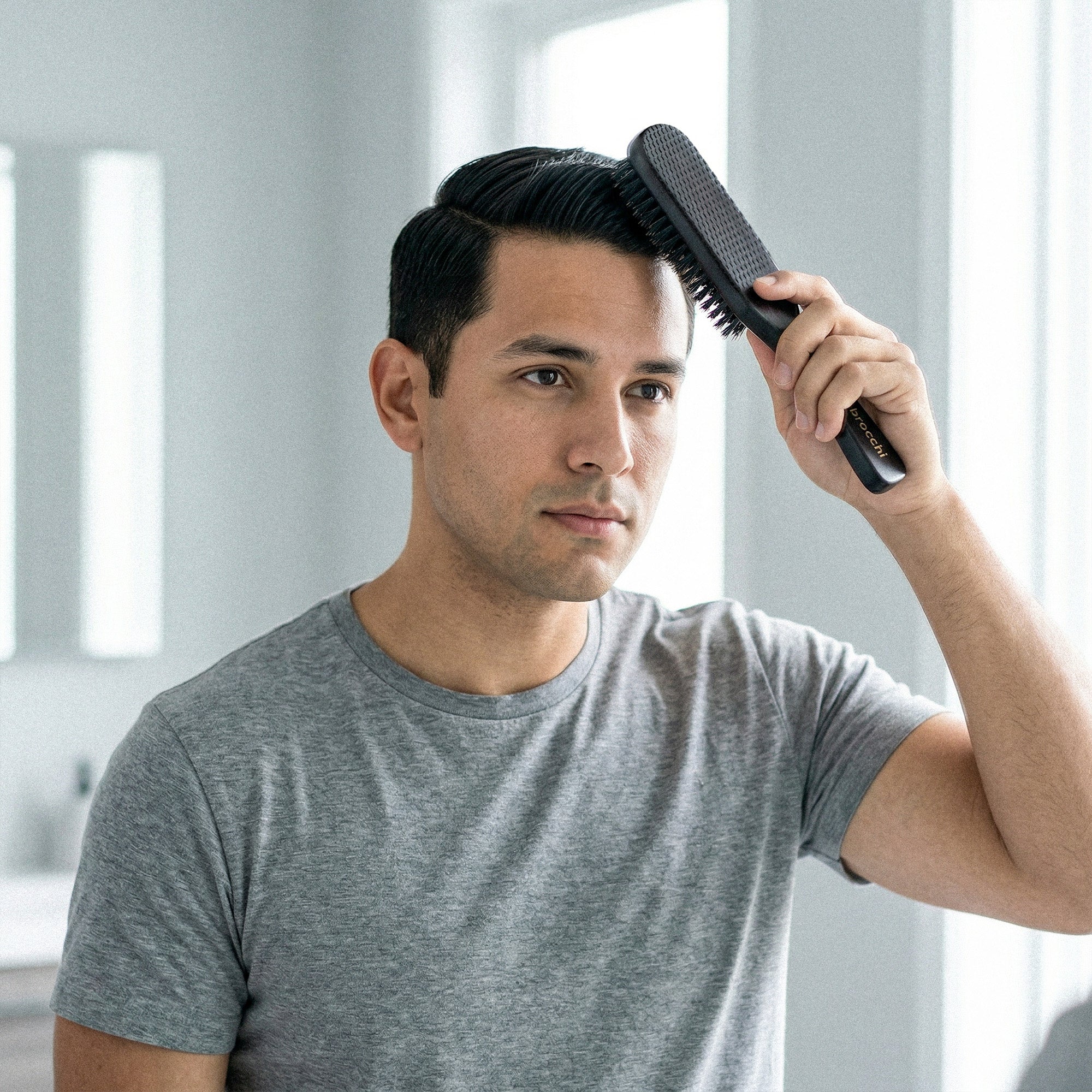 Boar Bristle Polishing Paddle Brush