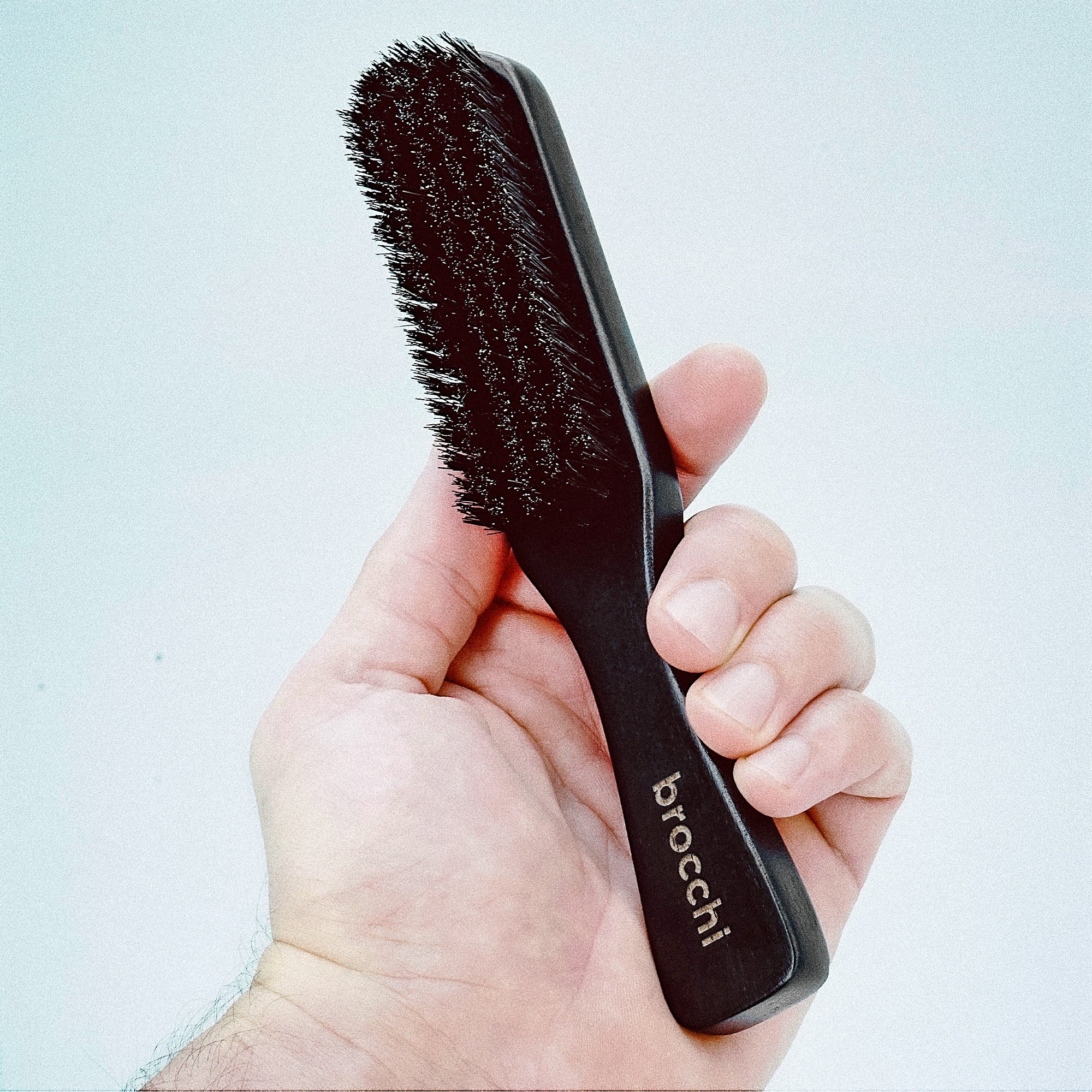 Boar Bristle Polishing Paddle Brush