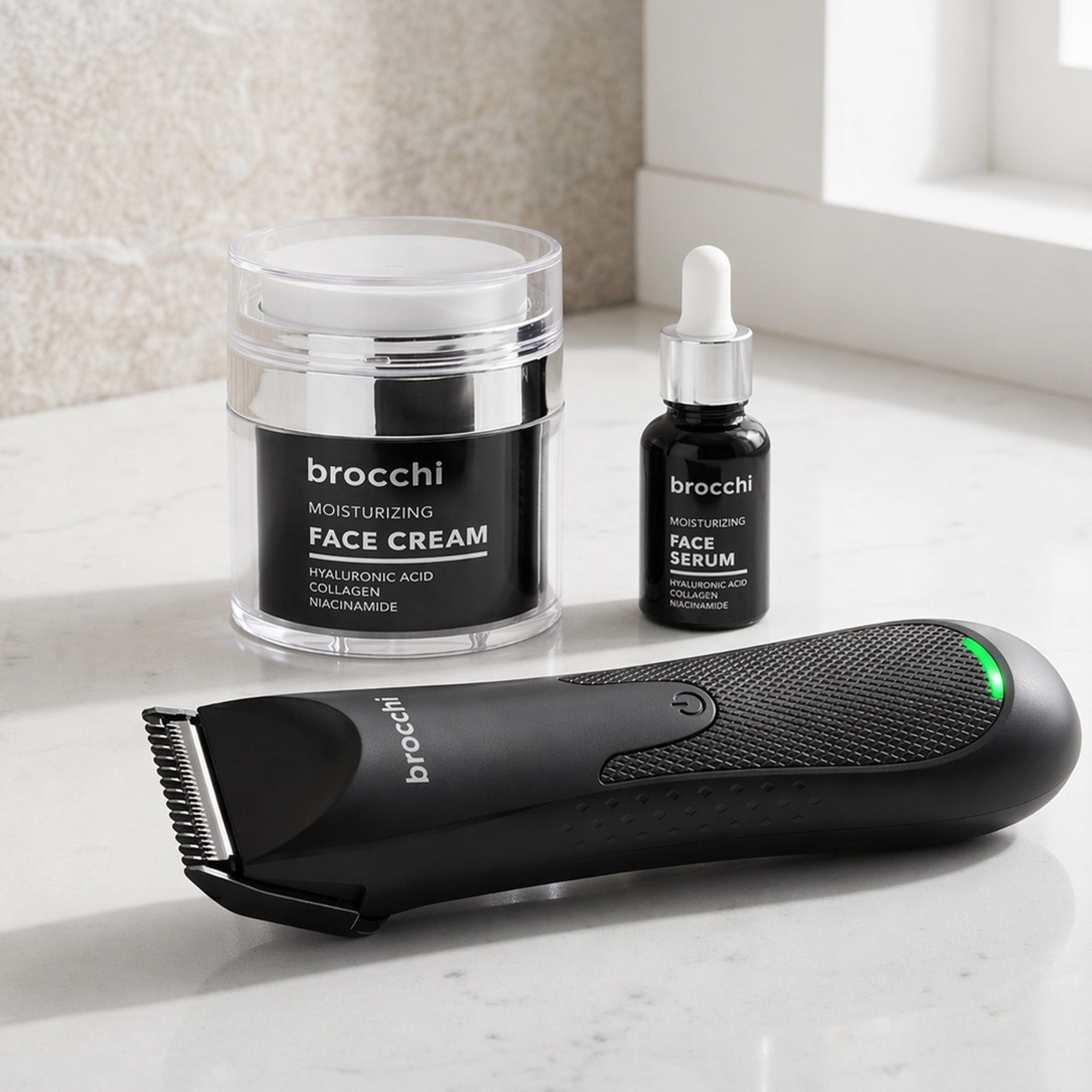Precision Edge Trimmer, Hyaluronic Acid Face Cream, Serum