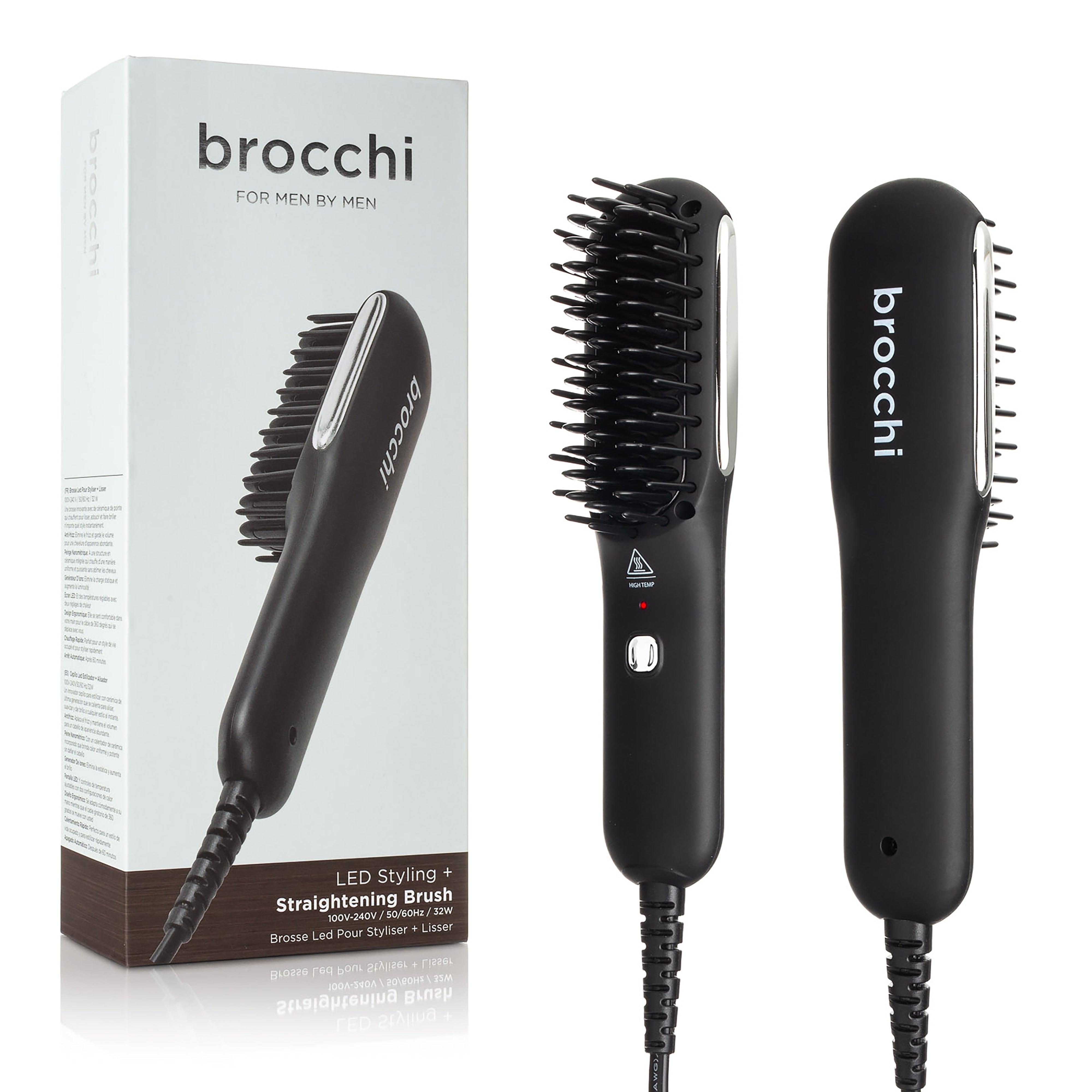 Straightener brush for on sale beard